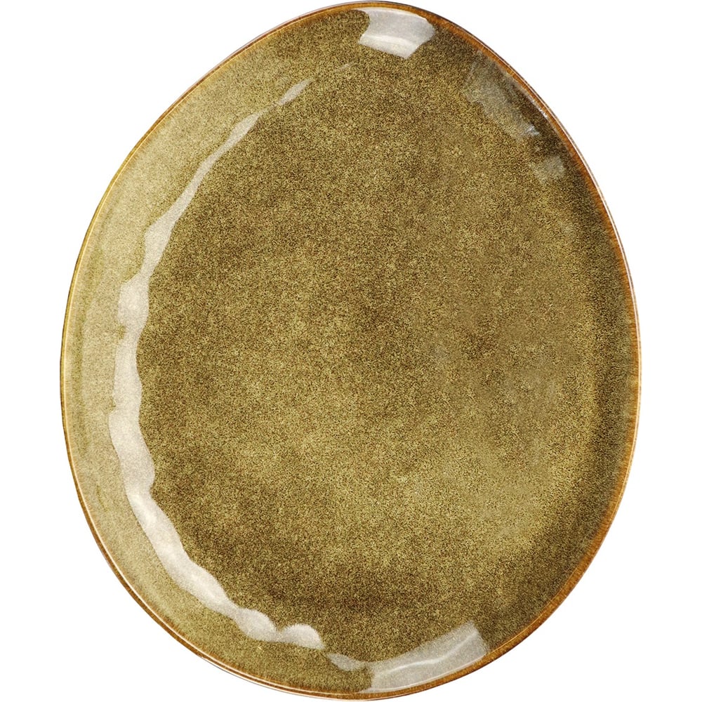 Изображение товара Тарелка овальная Винтаж 28 см из фарфора ND Play коричневая