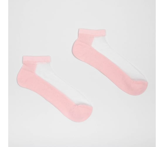 Изображение товара Женские носки MINAKU стеклянные "Однотон" цвет розовый, р-р 36-37 (23 см) 7455135