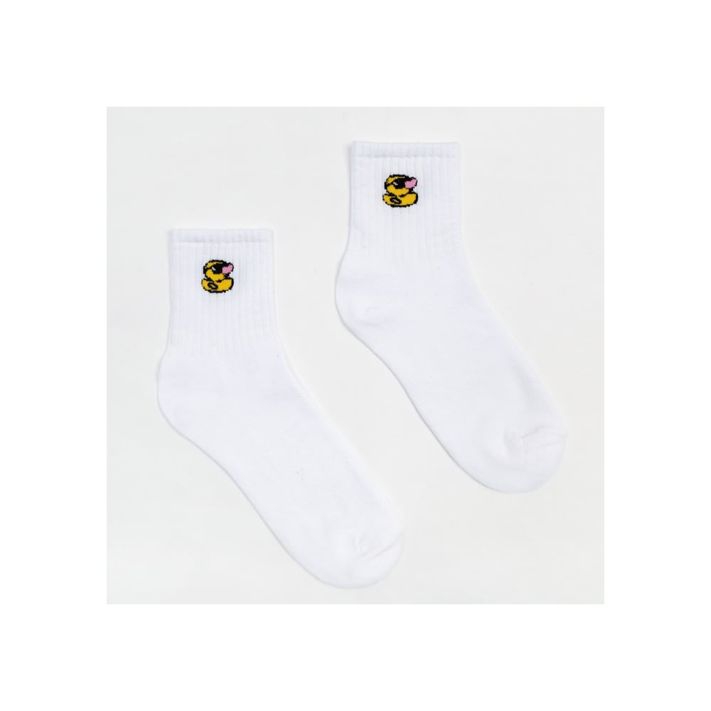 Изображение товара Мужские носки MINAKU Утёнок белые классические размер 40-41