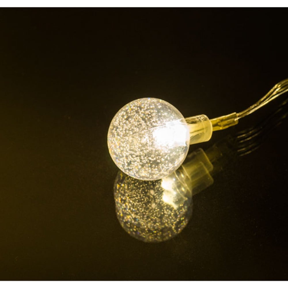 фото Светодиодная гирлянда perfeo шар 4 10led, стекло, 1.5м, 2хаа 30013108