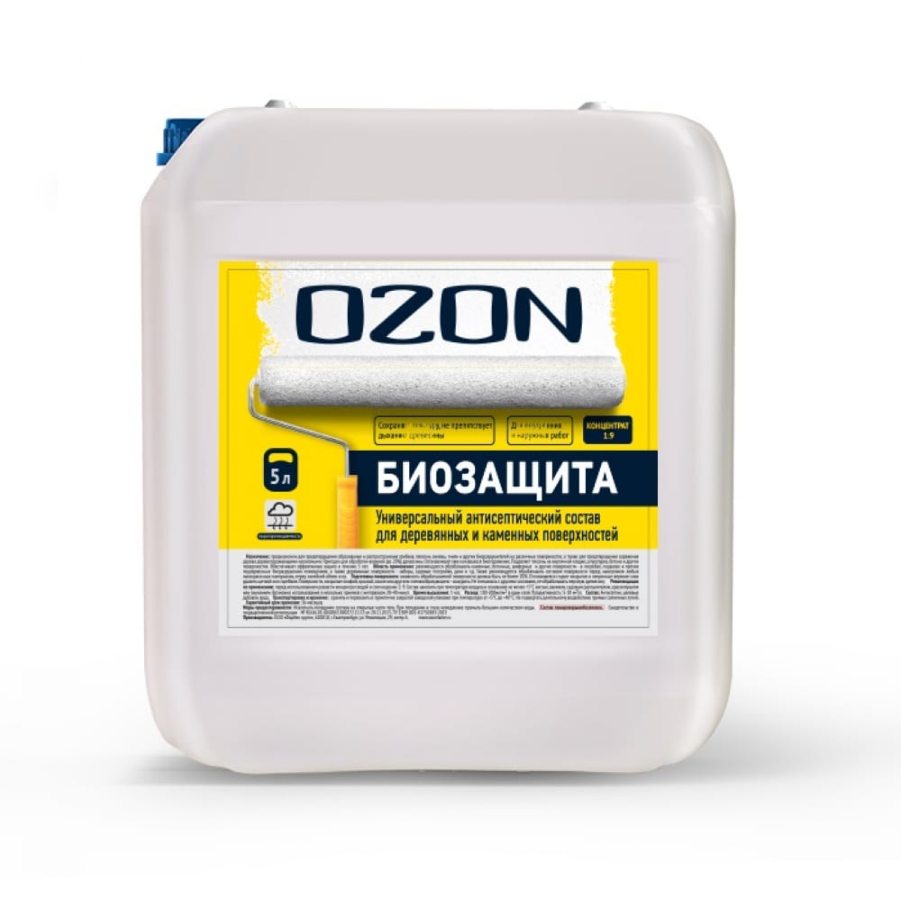 фото Концентрат защитного состава ozon "биозащита" антисептик 5л/5кг бзк-5