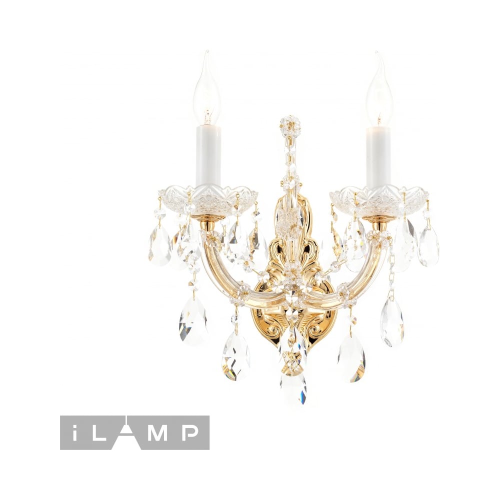 Бра iLAMP Diamond W6071-2 GD+CL