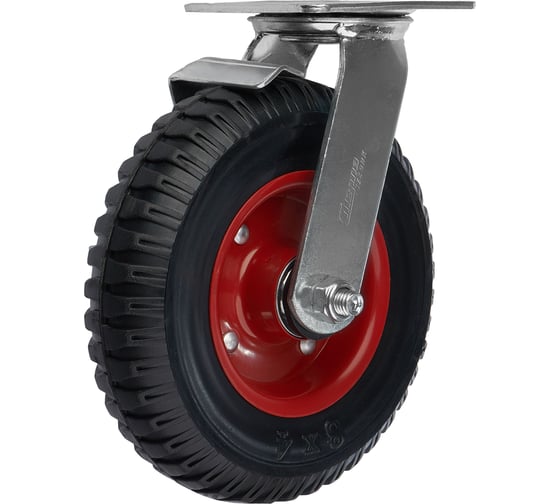 Изображение товара Колесо для тележки поворотное с тормозом, диаметр 200 мм, грузоподъемность 200 кг СТЕЛЛА-ТЕХНИК 5003-200