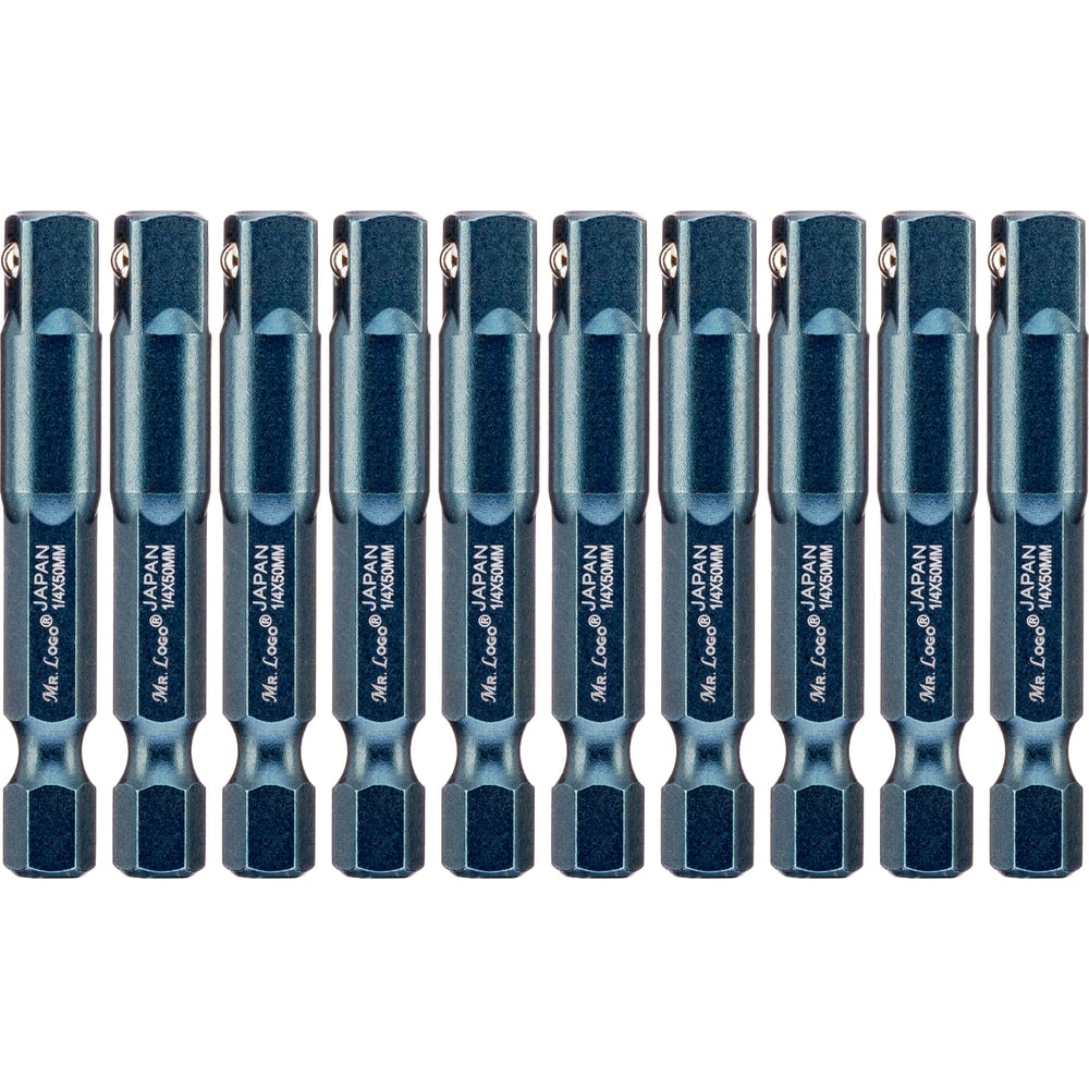 Изображение товара Адаптеры 50 мм для торцевых головок 1/4 10 шт Mr.Logo С1450-10