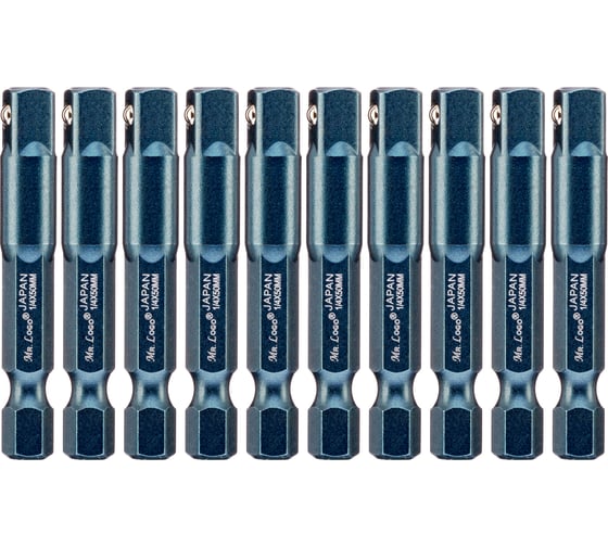 Изображение товара Адаптеры 50 мм для торцевых головок 1/4", 10 шт Mr.Logo С1450-10
