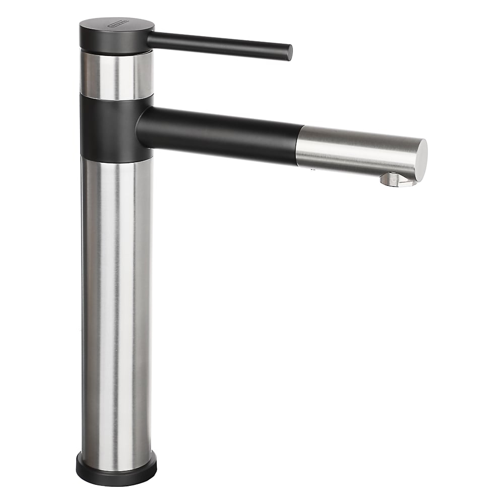 Изображение товара Смеситель для раковины Союз с высоким поворотным изливом из нержавеющей стали