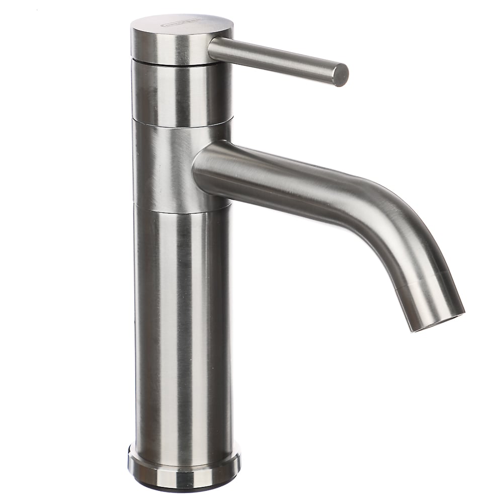 Изображение товара Смеситель для умывальника Союз высокий поворотный керамический 35 мм нержавеющая сталь