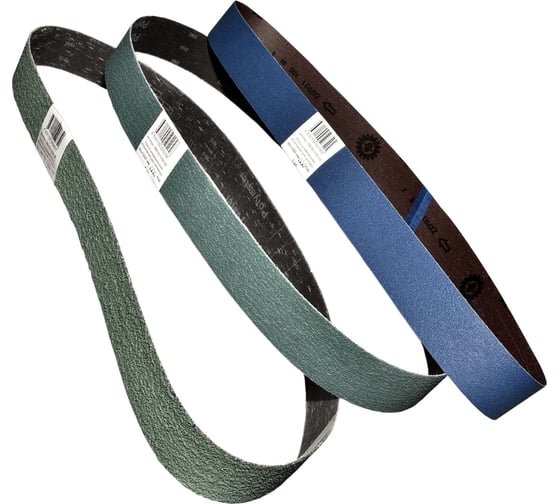 Изображение товара Набор лент шлифовальных для гриндера 50x1250 мм, Р36, Р60, Р100, 3 шт ABRAFORM AD-SM3-50-1250-36-60-100