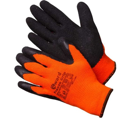 Изображение товара Перчатки из акриловой пряжи с начесом Gward FREEZE GRIP покрыты текстурированным латексом р. XL 12 пар в упаковке L1301, рост XL12