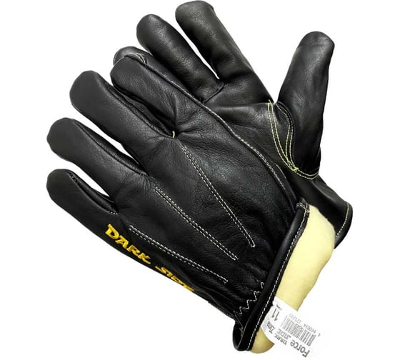 Изображение товара Перчатки цельнокожаные утепленные Gward Force DARK SIDE ZIMA черного цвета р. XXL 1 пара в упаковке XY279