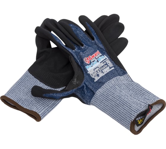 Изображение товара Перчатки из HPPE-нити со стекловолокном Gward No-Cut Hiro с нитрильно-полиуретановым покрытием р. XL 1 пара в упаковке No-Cut 15MFF No-Cut 15MFF, рост XL1