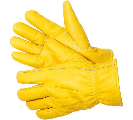 Изображение товара Перчатки цельнокожаные Gward Force GOLD Zima желтого цвета, утеплитель мутон р. XXL 1 пара в упаковке XY280