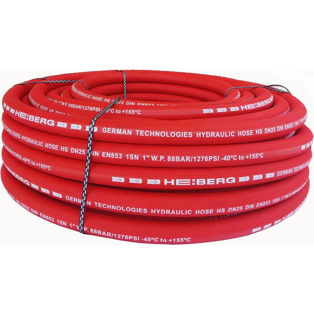 Изображение товара Гидравлический рукав высокого давления HEIBERG Dn10 DIN EN853 1SN 3 100м