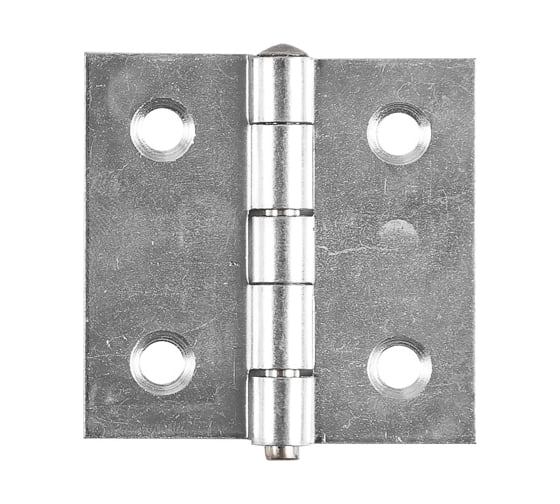 Изображение товара Прямая усиленная разборная петля VORMANN 50х50х1,5 мм, оцинкованная, латунный штифт 00614 050 Z