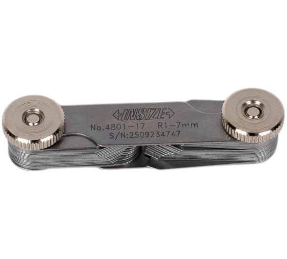 Изображение товара Радиусный шаблон INSIZE 1-7мм погрешность 0.003мм 4801-17