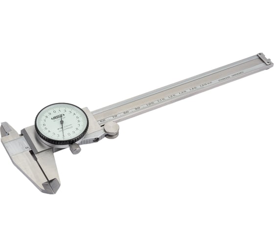Изображение товара Штангенциркуль INSIZE Шцк-150 0.02мм вылет губок  40мм противоуд с вспом роликом 1312-150A
