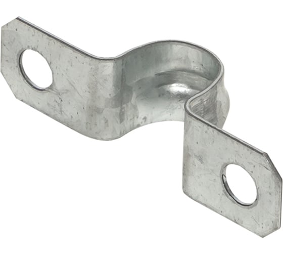 Изображение товара Металлическая двухлапковая скоба EKF d16-17 мм 10 шт. PROxima sm-2-16-17-r