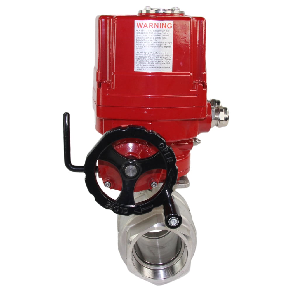 Изображение товара Кран шаровой с электроприводом DN.ru КШМП.316.230-ISO Ду15 Ру63 для автоматизации