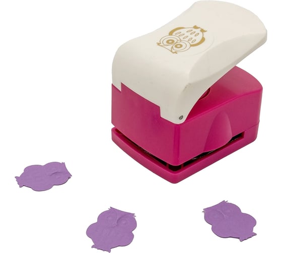 Изображение товара Дырокол фигурный с эмбоссированием для скрапбукинга, вырубки, окно 3,2 см, орнамент сова Astra & Craft 7718309/00002