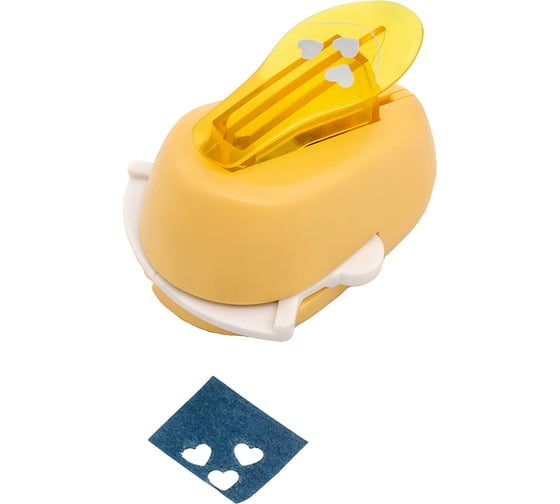 Изображение товара Дырокол фигурный угловой для скрапбукинга, вырубки, окно 2,45 cм, орнамент сердечки Astra & Craft 7709609/00003