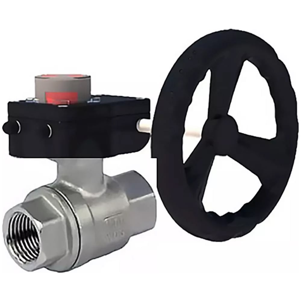 Изображение товара Кран шаровой DN.ru КШМП 316 230 ISO Ду20 Ру63 нержавеющая сталь промышленные запорные