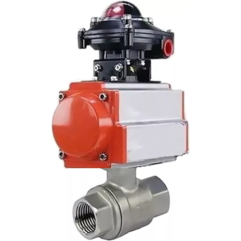 Изображение товара Кран шаровой DN.ru КШМП.316.230-ISO Ду25 с пневмоприводом разборный