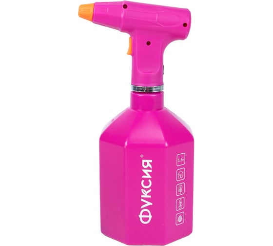 Изображение товара Опрыскиватель аккумуляторный бытовой Polyagro 1.5 л, фуксия 7574232