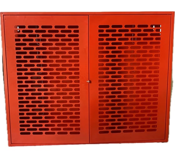 Изображение товара Щит пожарный закрытый Карелпожлиния металл (1250x500x300) без комплекта (распашные двери) с сеткой НФ-00000229