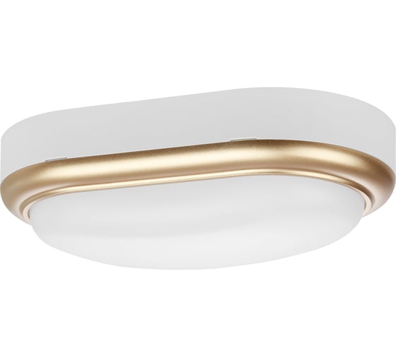 Изображение товара Светильник накладной LED ДПО TDM ELECTRIC Антарес 15Вт 6500К овал 221x131x68 мм мат.золото IP54 TDM SQ0354-0028