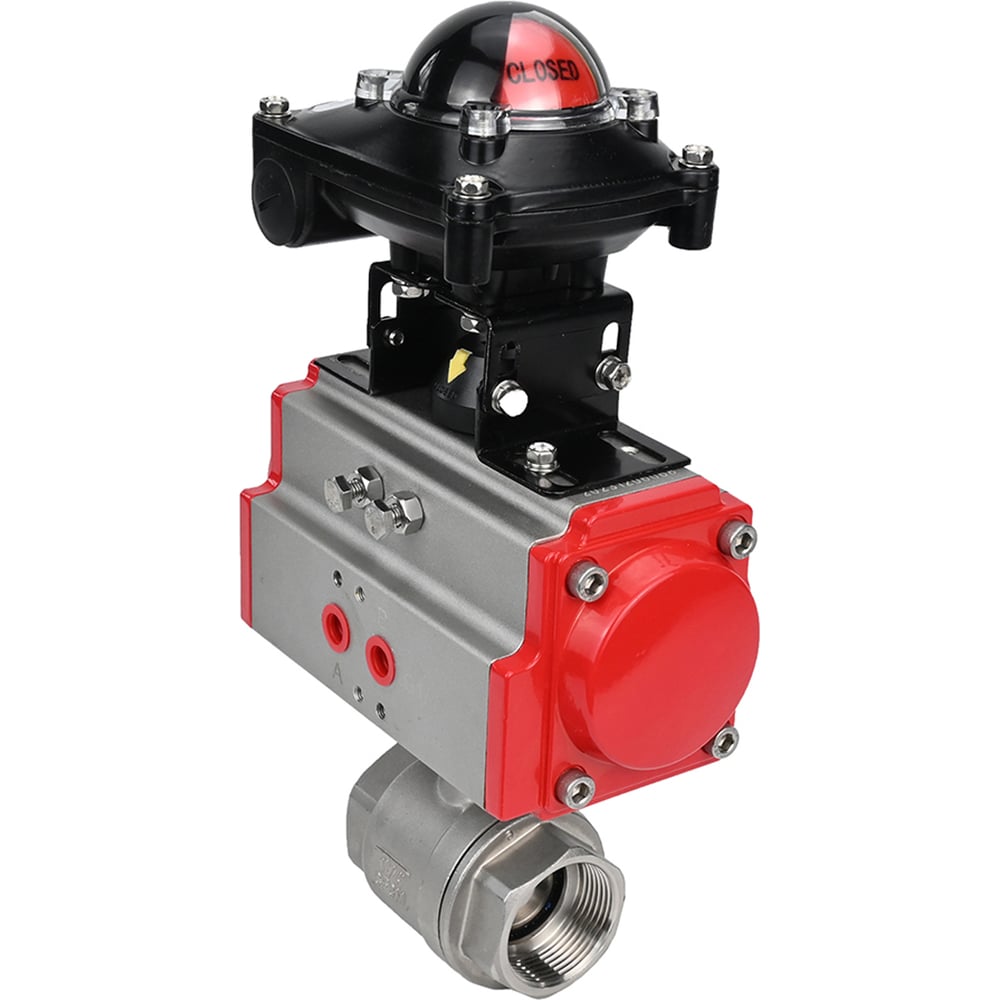 Изображение товара Кран шаровой DN.ru КШМП 316 230 ISO Ду50 Ру63 с пневмоприводом Изображение товара Кран шаровой DN.ru КШМП 316 230 ISO Ду50 Ру63 с пневмоприводом