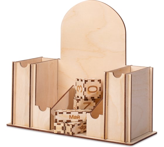 Изображение товара Вечный календарь и органайзер деревянный для офиса Стильный Дом AS-006