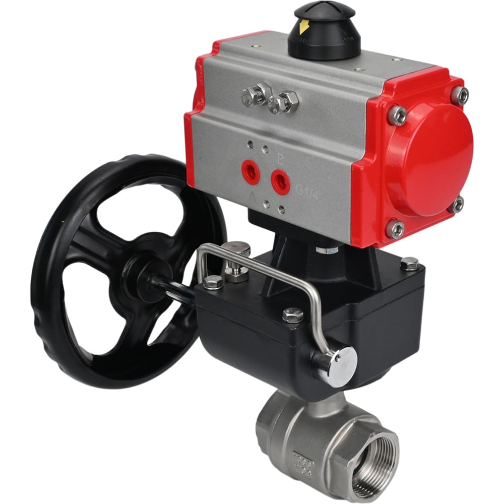 Изображение товара Кран шаровой DN.ru КПМП 316 230 ISO Ду50 Ру63 с пневмоприводом