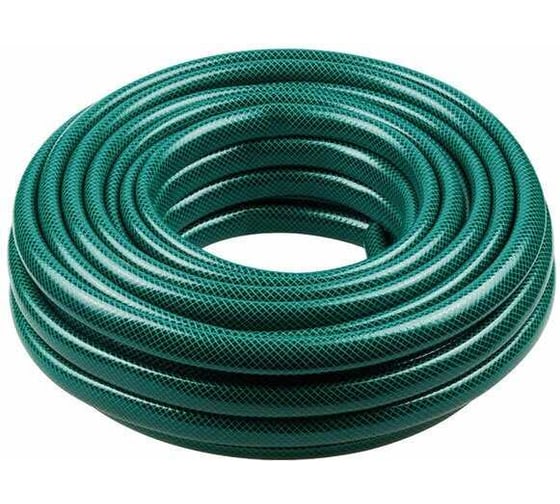 Изображение товара Шланг поливочный трехслойный армированный КУРС зеленый, 1/2", 1.8 мм, 25 м 76305