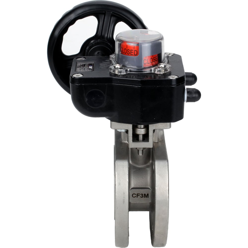 Изображение товара Шаровой кран DN20 Ду20 Ру16 из нержавеющей стали двухходовой редуктор HGB-1