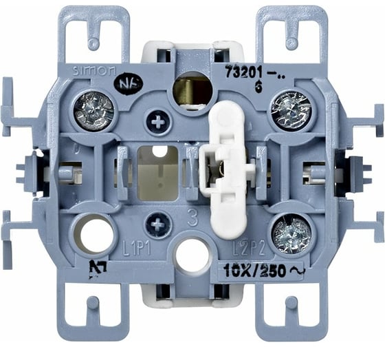 Изображение товара Одноклавишный проходной выключатель Simon, 10А, 250В, S73, S73 Loft 73201-39