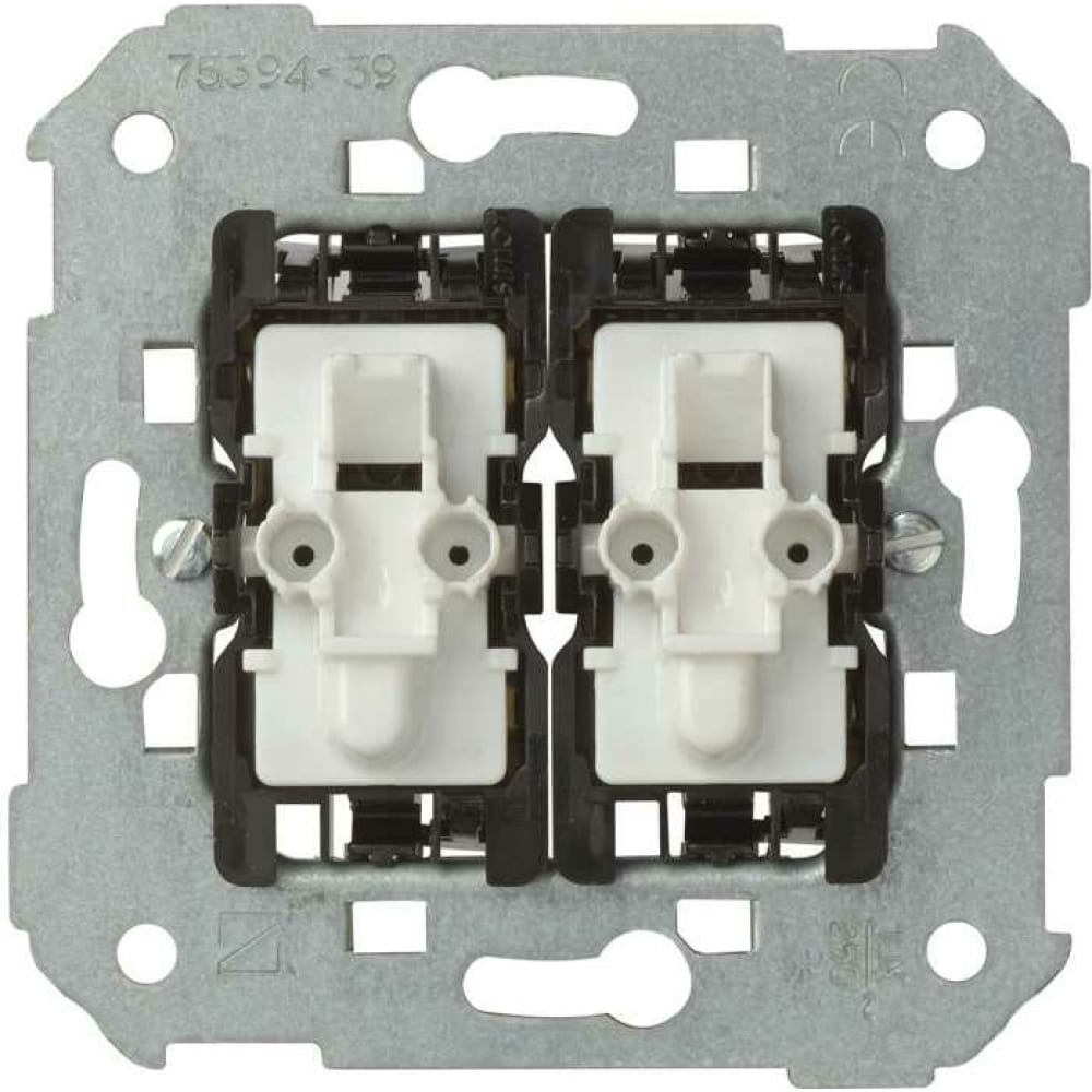 Проходной двухклавишный выключатель Simon двухклавишный кнопочный выключатель simon
