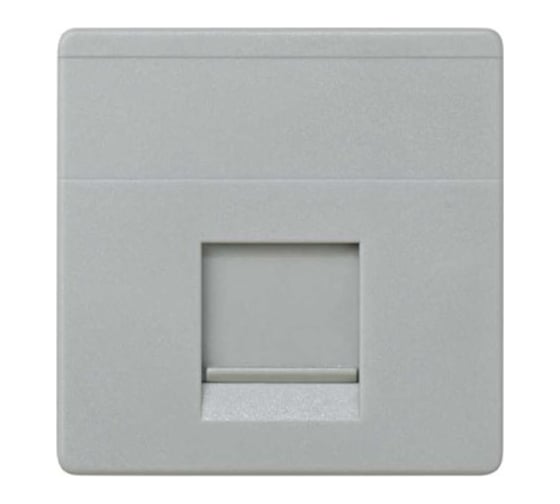 Изображение товара Адаптер Simon со шторками на 1 коннектор AMP UTP, FTP, RJ12, широкий модуль, S27, серый С27087-0037