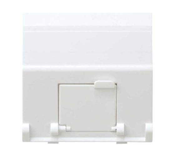 Изображение товара Адаптер Simon со шторками на 1 коннектор AMP UTP, FTP, SYSTYMAX RJ12, UTP, S27, белый С27081-0035