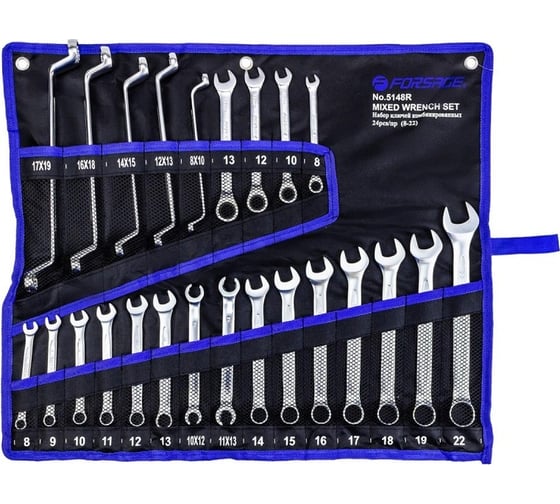 Изображение товара Набор ключей Forsage универсальный 24пр, на полотне F-5148R(47340)