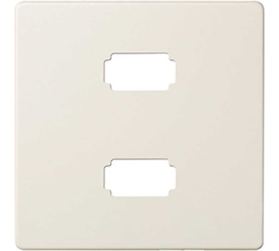 Изображение товара Накладка Simon, для коннектора 2*USB 2.0 типа А, мама, слоновая кость 8201090-31