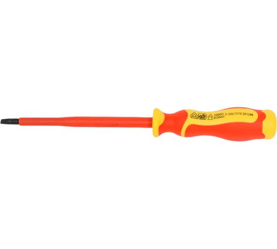 Изображение товара Шлицевая отвертка NEO Tools 1.0 x 5.5 x 125 мм, 1000 В 04-133