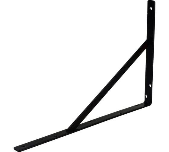 Изображение товара Кронштейн VORMANN Steg усиленный, 500х330х30х4 мм, оцинкованный, цвет: чёрный, 200 кг 00159 500 S