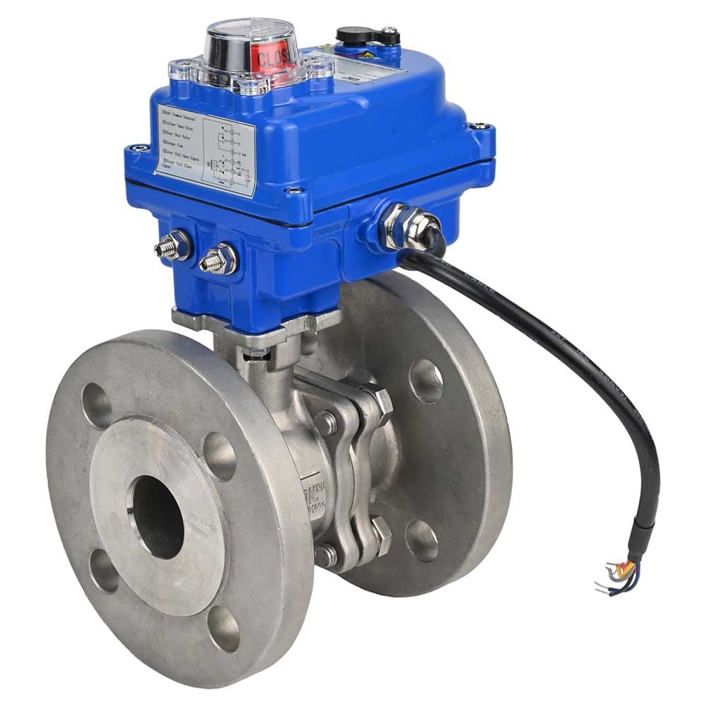 Изображение товара Шаровой кран DN.ru КШФП.316.200 Ду20 Ру40 с электроприводом 003 blue 12В