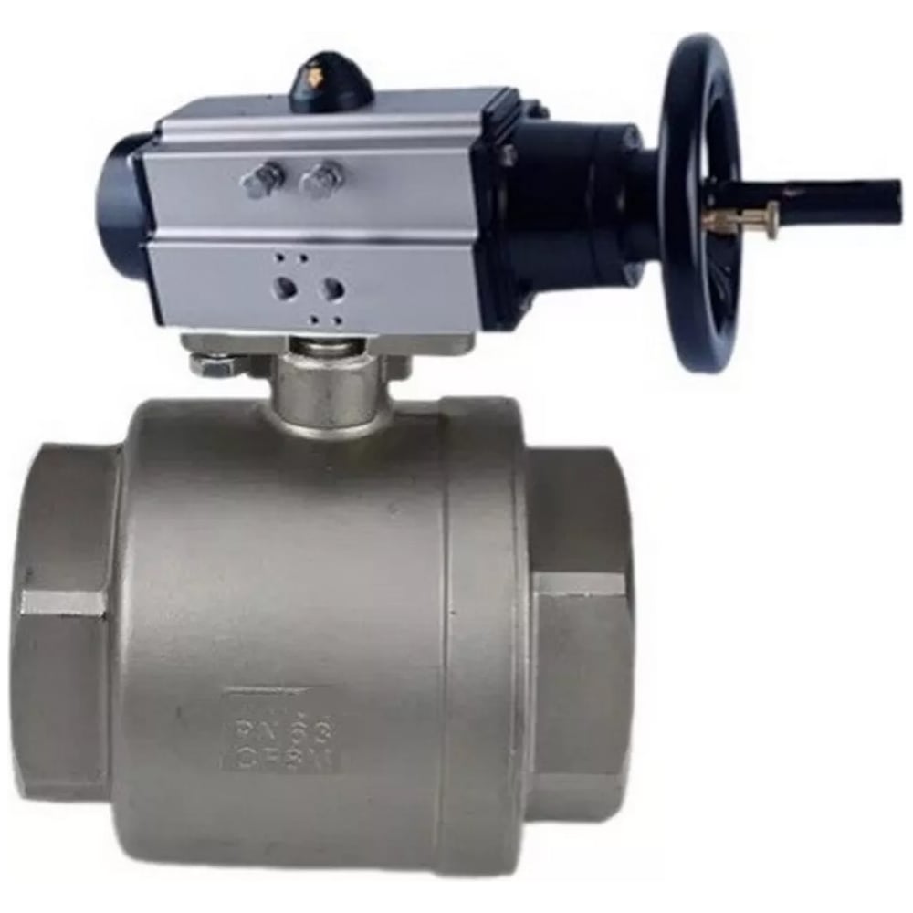 Изображение товара Кран шаровой DN.ru КШМП 316 230-ISO Ду80 с пневмоприводом D160