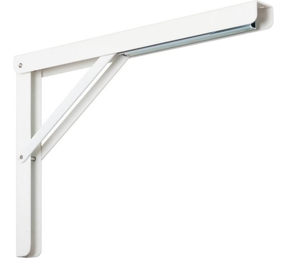 Изображение товара Консоль складная VORMANN Multi-Line 200х300х30х1,5 мм, оцинкованный, цвет: белый, 200 кг 00152 300 W