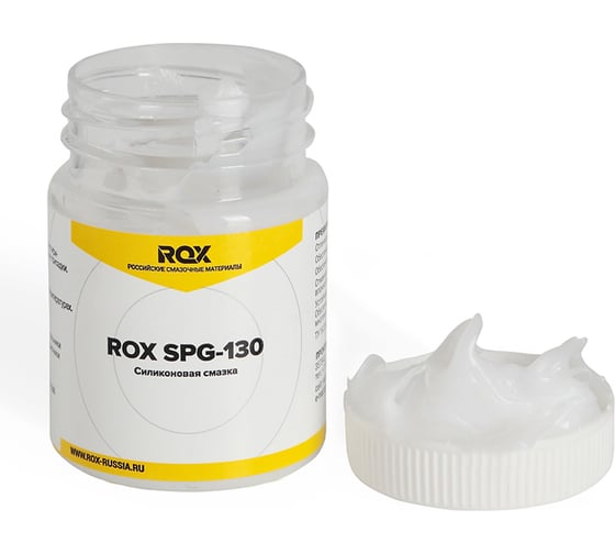 Изображение товара Смазка силиконовая ROX для подшипников качения и поверхности скольжения низкотемпературная ROX SPG-130, 40 гр R700