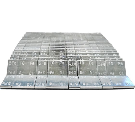 Изображение товара Грузы самоклеящиеся оцинкованные ACG 0085 Fe 100 LUXOR 60 г (4_5+4_10) синий скотч (100 шт/уп) 1026861