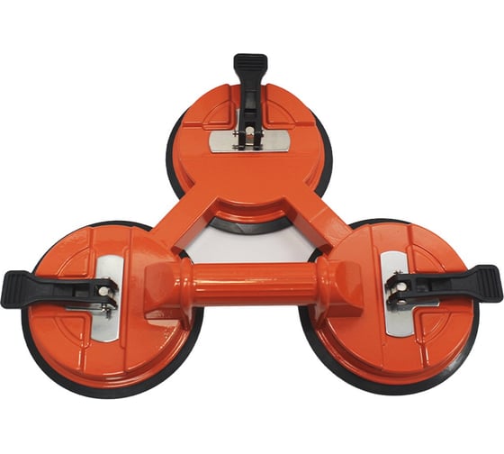 Изображение товара Присоска Kortlinger 3 секции металлический корпус с механическим клапаном затвор, горизонтальная нагрузка до 250 кг, вертикальная нагрузка до 235 кг PRI-3MZ-250 822503000