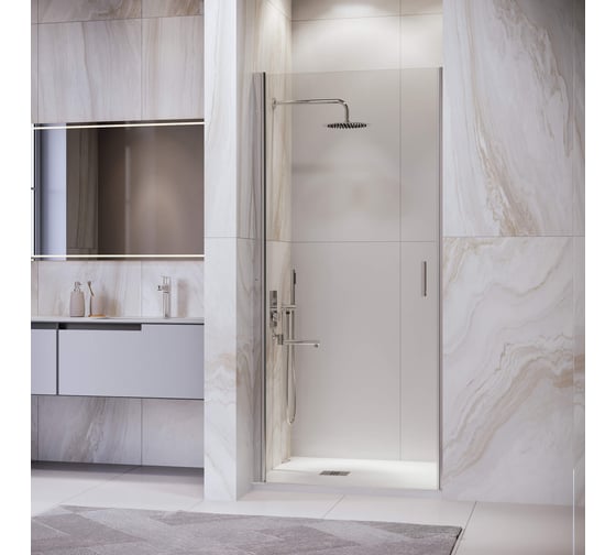 Изображение товара Душевая дверь RGW 80*195 LE-003 Хром/Прозрачное/6 мм 351200308-11