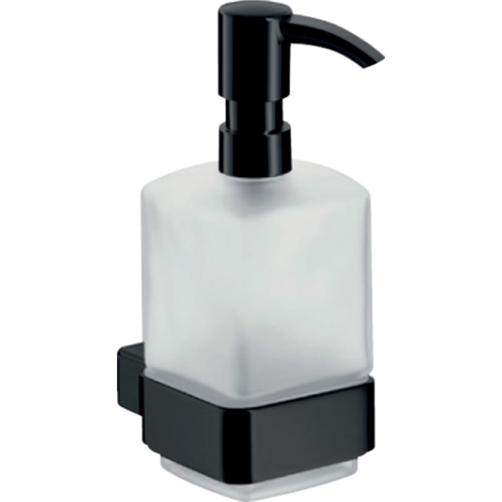 фото Дозатор для жидкого мыла emco loft 70x113x160, прозрачный матовый, black 0521 133 01